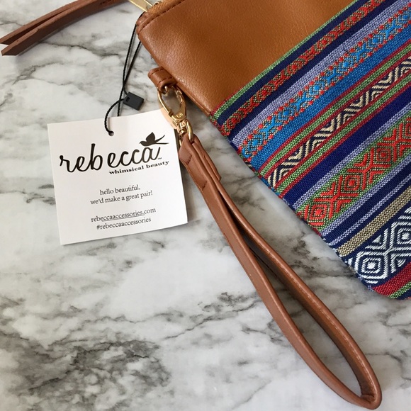 Aztec Print Wristlet Clutch Bag NWT - Picture 2 of 8